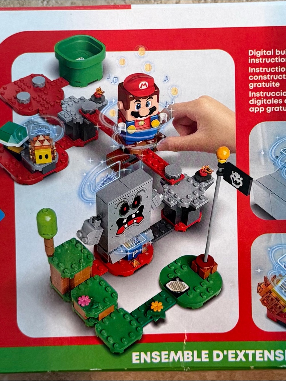 LEGO Super Mario Whomp's Lava Trouble Expansion Set - Gray/Red/Green #71364 NIB - Picture 5 of 8